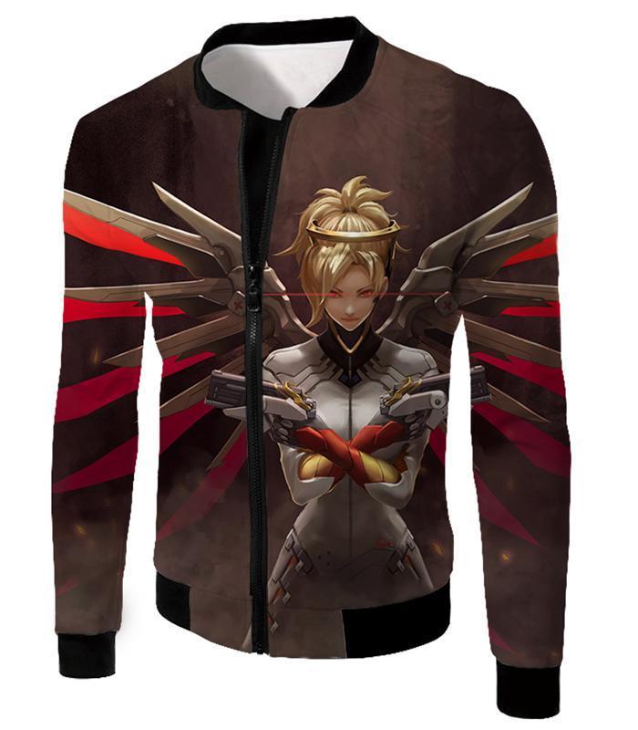 OtakuForm-OP Sweatshirt Jacket / US XXS (Asian XS) Overwatch Beautiful Team Support Mercy Sweatshirt - Overwatch Sweatshirt