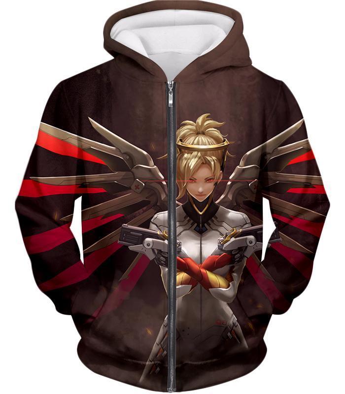 OtakuForm-OP Sweatshirt Zip Up Hoodie / US XXS (Asian XS) Overwatch Beautiful Team Support Mercy Sweatshirt - Overwatch Sweatshirt
