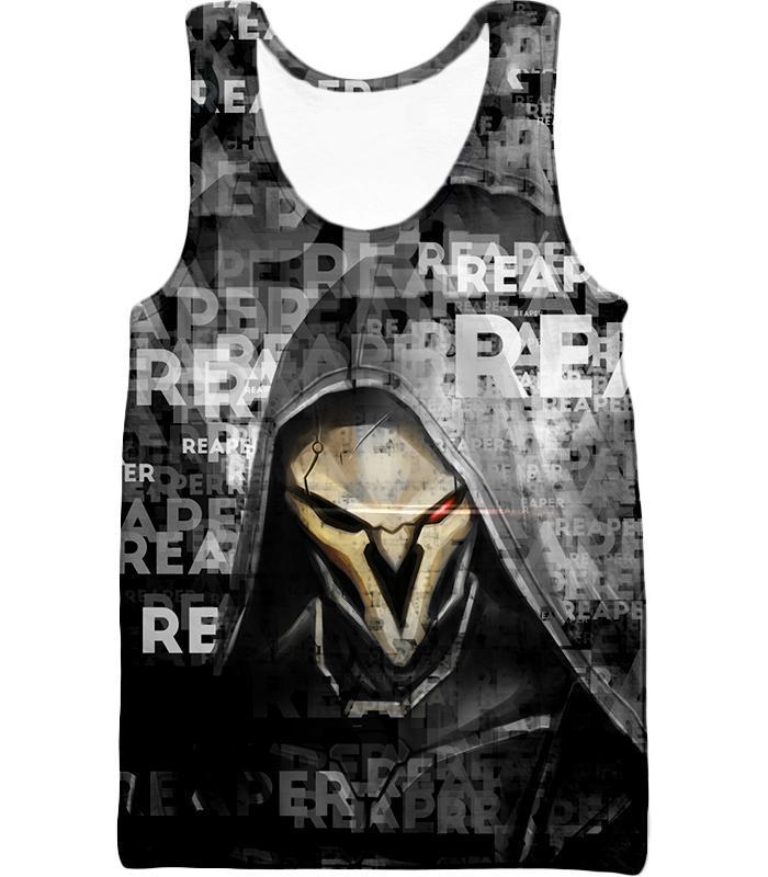 OtakuForm-OP T-Shirt Tank Top / US XXS (Asian XS) Overwatch Black Ghost Reaper T-Shirt