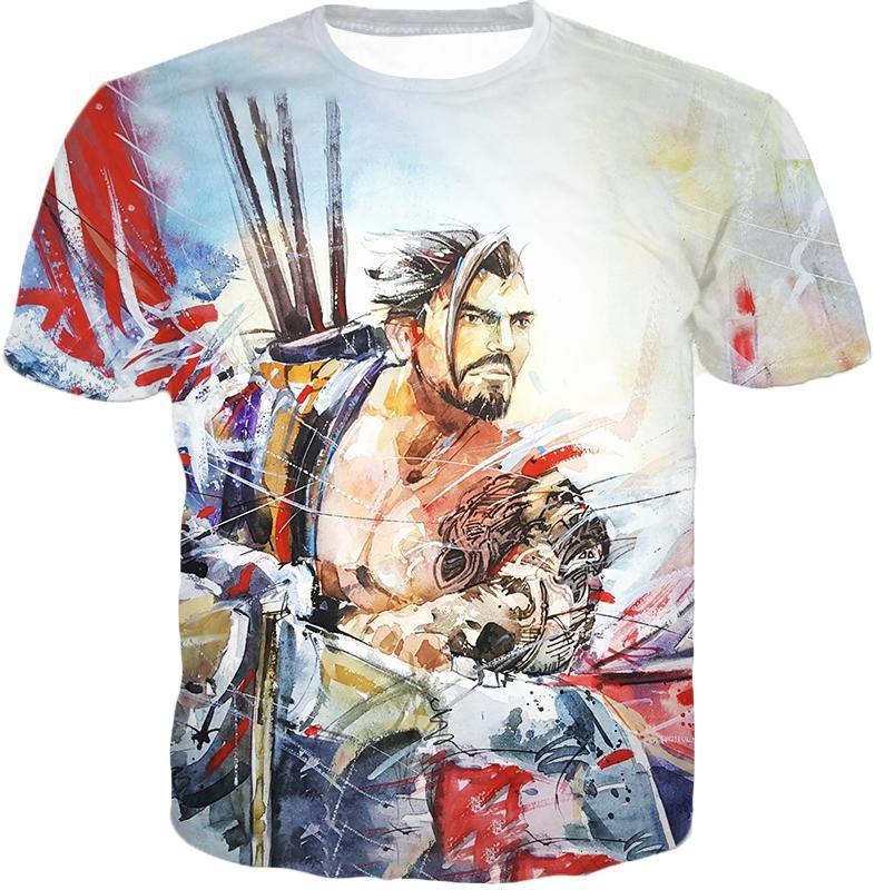 OtakuForm-OP T-Shirt T-Shirt / US XXS (Asian XS) Overwatch Bow and Arrow Specialist Fighter Hanzo T-Shirt - Overwatch T-Shirt