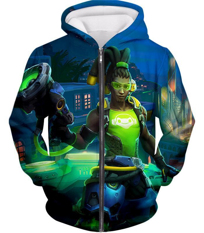 OtakuForm-OP Sweatshirt Zip Up Hoodie / US XXS (Asian XS) Overwatch Celebrity Hero Lucio Sweatshirt - Overwatch Sweatshirt