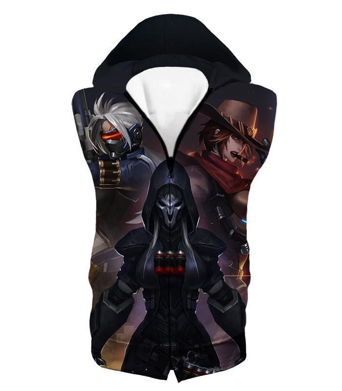 OtakuForm-OP Sweatshirt Hooded Tank Top / US XXS (Asian XS) Overwatch Cool Heroe Reaper Sweatshirt - Overwatch Sweatshirt