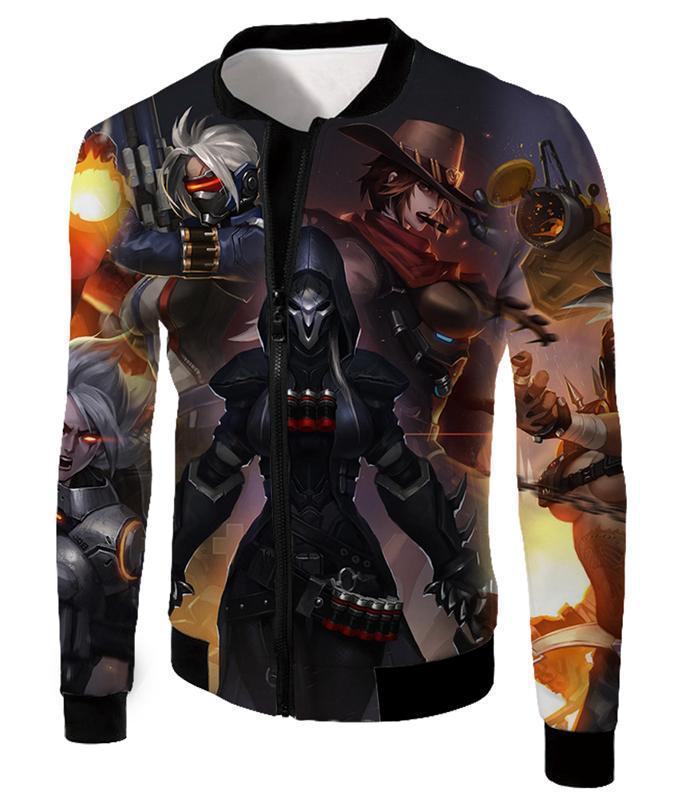 OtakuForm-OP Sweatshirt Jacket / US XXS (Asian XS) Overwatch Cool Heroe Reaper Sweatshirt - Overwatch Sweatshirt