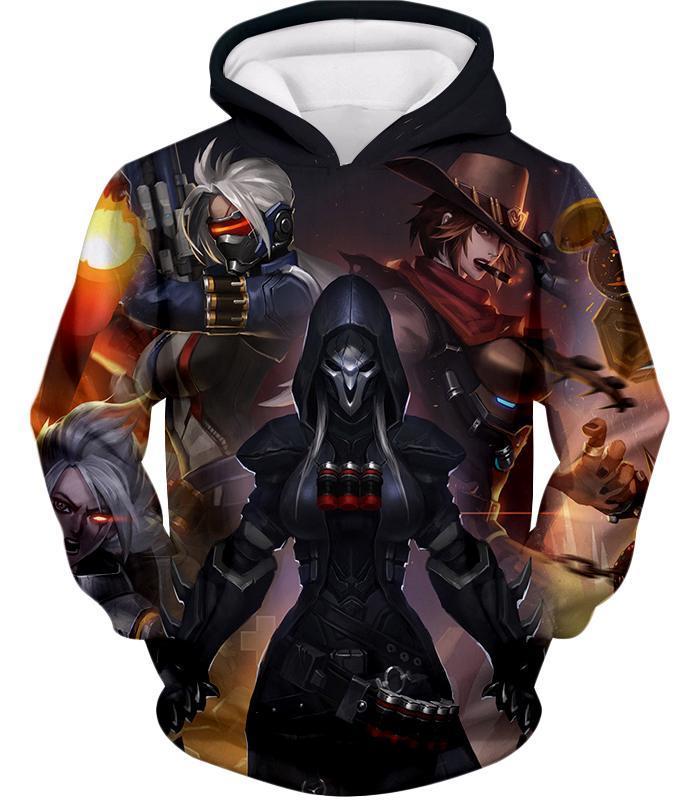 OtakuForm-OP Sweatshirt Hoodie / US XXS (Asian XS) Overwatch Cool Heroe Reaper Sweatshirt - Overwatch Sweatshirt