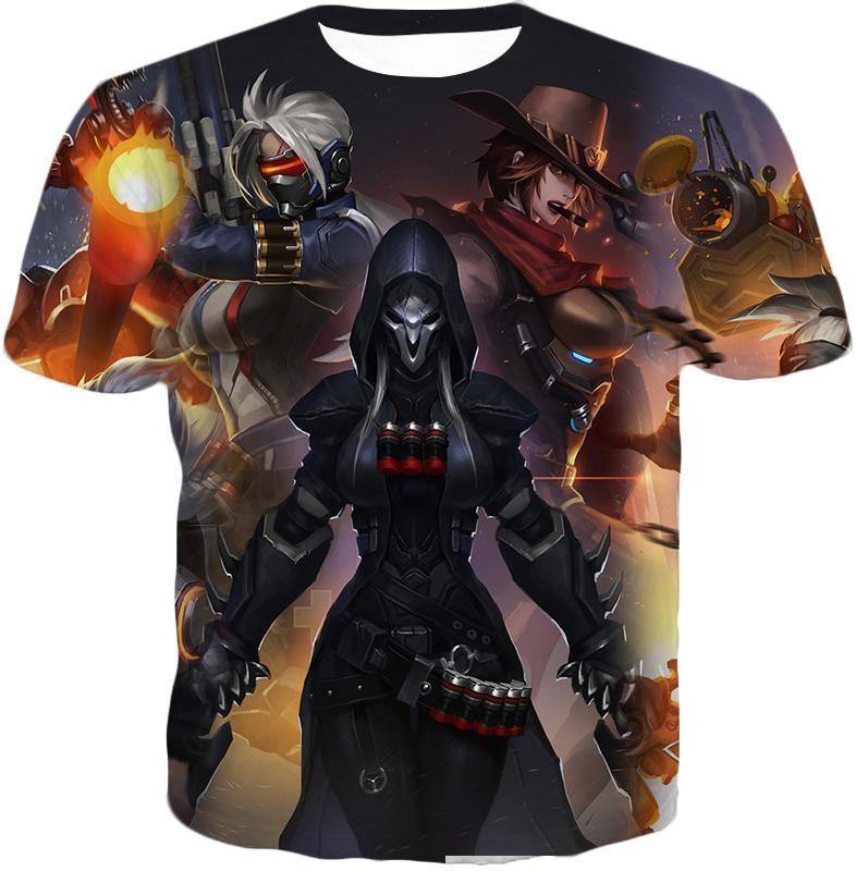 OtakuForm-OP Sweatshirt T-Shirt / US XXS (Asian XS) Overwatch Cool Heroe Reaper Sweatshirt - Overwatch Sweatshirt