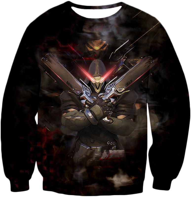 OtakuForm-OP Hoodie Sweatshirt / US XXS (Asian XS) Overwatch Cool Reaper Hellfire Shotguns Hoodie