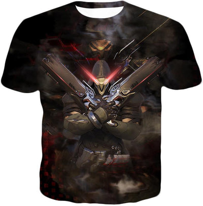 OtakuForm-OP Zip Up Hoodie T-Shirt / US XXS (Asian XS) Overwatch Cool Reaper Hellfire Shotguns Zip Up Hoodie