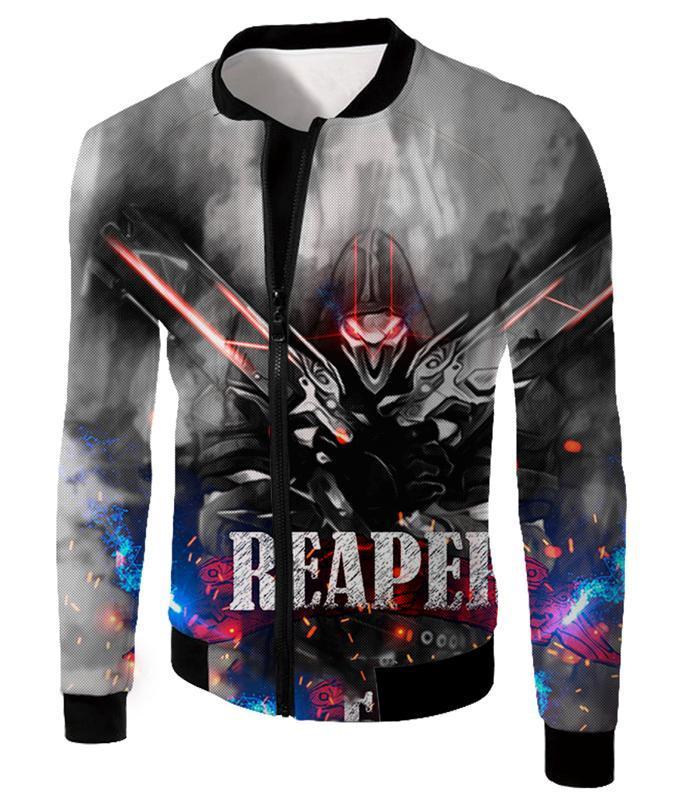 OtakuForm-OP Zip Up Hoodie Jacket / US XXS (Asian XS) Overwatch Cool Reaper Promo Zip Up Hoodie