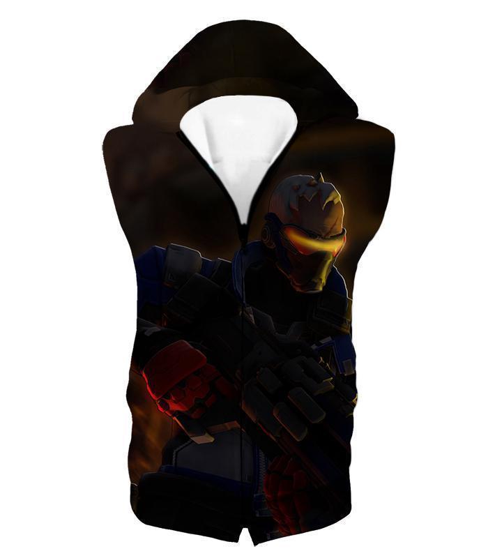OtakuForm-OP Sweatshirt Hooded Tank Top / US XXS (Asian XS) Overwatch Deadly Mercenary Former Agent Soldier:76 Sweatshirt - Overwatch Sweatshirt