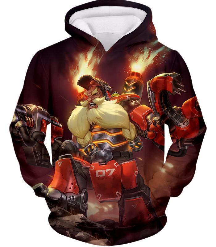 OtakuForm-OP T-Shirt Hoodie / US XXS (Asian XS) Overwatch Defense Hero Torbjorn T-Shirt