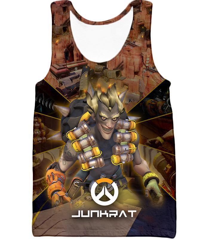OtakuForm-OP T-Shirt Tank Top / US XXS (Asian XS) Overwatch Game Defense Hero Junkrat T-Shirt