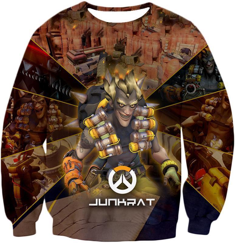 OtakuForm-OP T-Shirt Sweatshirt / US XXS (Asian XS) Overwatch Game Defense Hero Junkrat T-Shirt