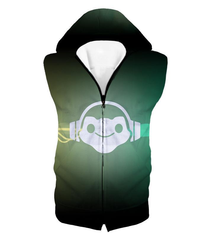OtakuForm-OP Zip Up Hoodie Hooded Tank Top / US XXS (Asian XS) Overwatch Green Logo Zip Up Hoodie