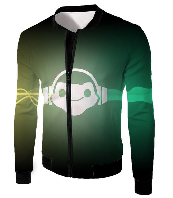 OtakuForm-OP Zip Up Hoodie Jacket / US XXS (Asian XS) Overwatch Green Logo Zip Up Hoodie