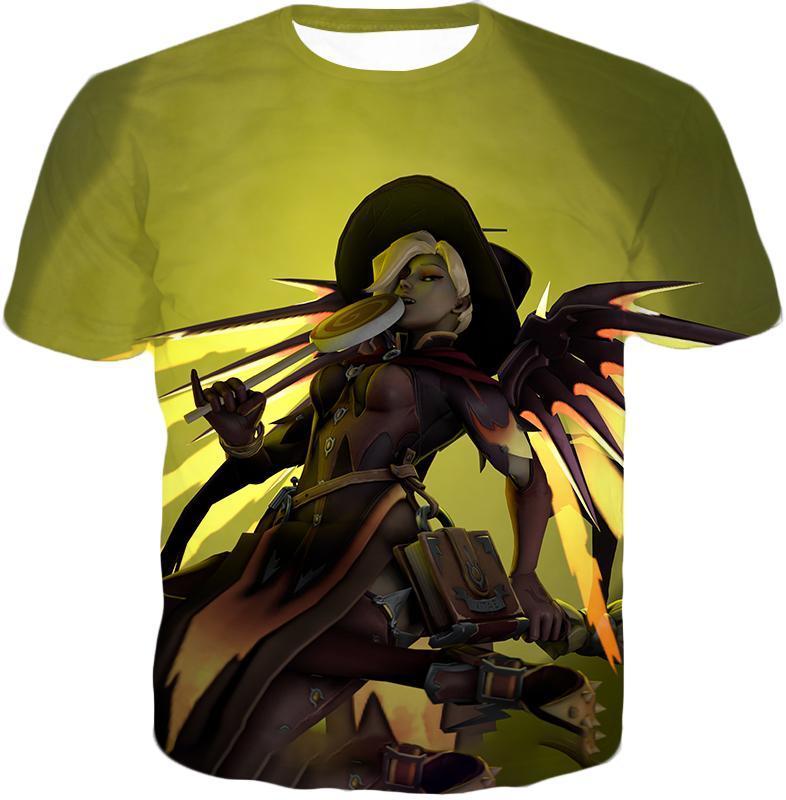 OtakuForm-OP T-Shirt T-Shirt / US XXS (Asian XS) Overwatch Halloween Skins Team Healer Mercy T-Shirt