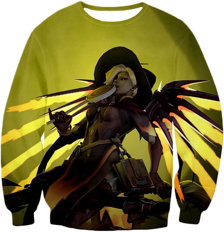 OtakuForm-OP T-Shirt Sweatshirt / US XXS (Asian XS) Overwatch Halloween Skins Team Healer Mercy T-Shirt