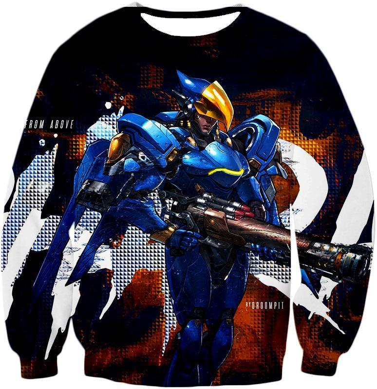 OtakuForm-OP T-Shirt Sweatshirt / US XXS (Asian XS) Overwatch Helix International Security Chief Pharah T-Shirt - Overwatch T-Shirt