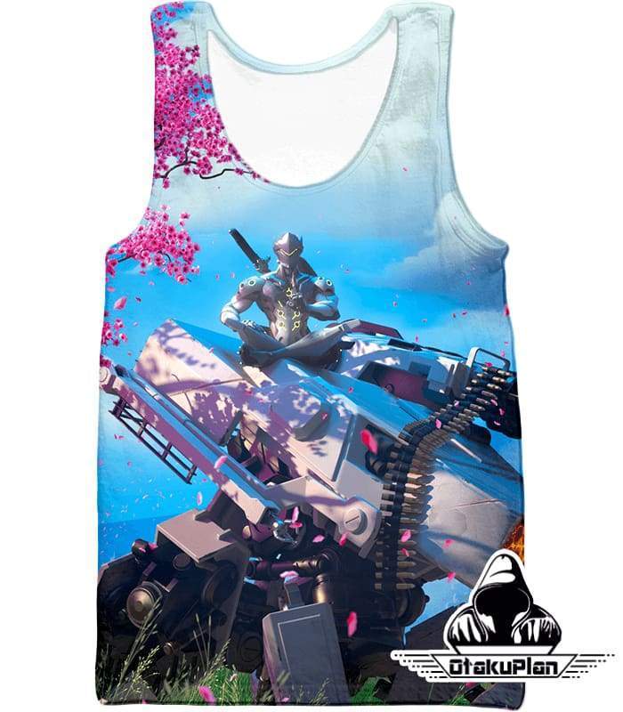 OtakuForm-OP T-Shirt Tank Top / US XXS (Asian XS) Overwatch Highly Technical Cyborg Ninja Genji T-Shirt