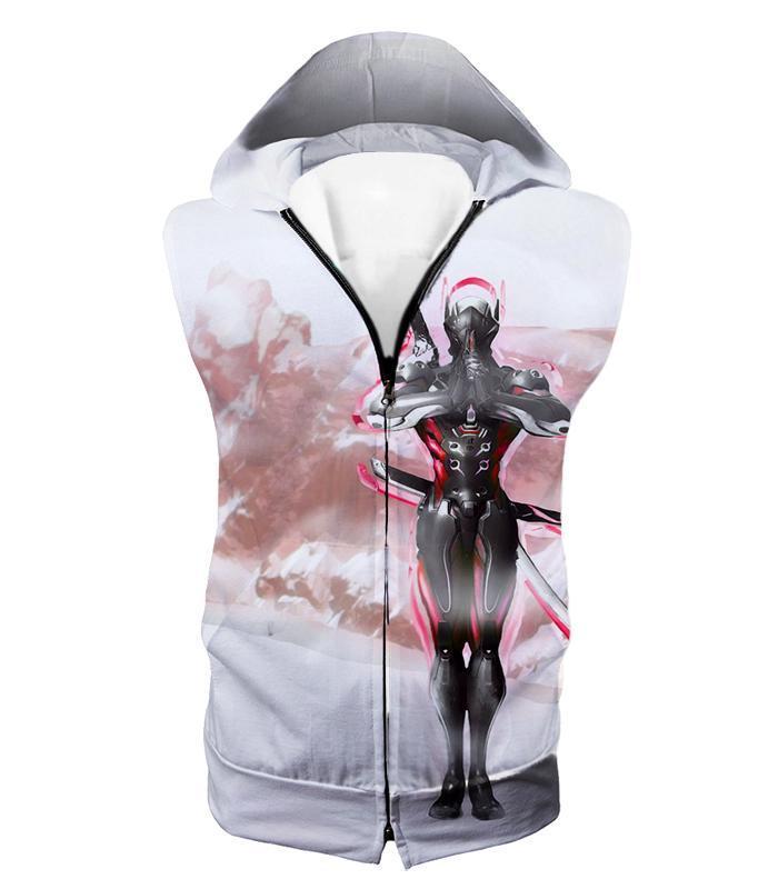 OtakuForm-OP T-Shirt Hooded Tank Top / US XXS (Asian XS) Overwatch Katana Wielder Deadly Ninja Cyborg Genji T-Shirt