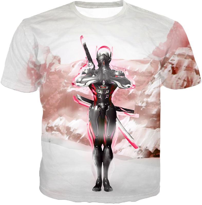 OtakuForm-OP Zip Up Hoodie T-Shirt / US XXS (Asian XS) Overwatch Katana Wielder Deadly Ninja Cyborg Genji Zip Up Hoodie