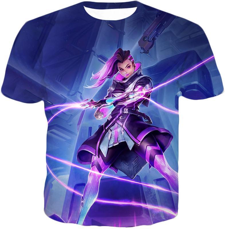 OtakuForm-OP T-Shirt T-Shirt / US XXS (Asian XS) Overwatch Purple Offense Hero Sombra T-Shirt