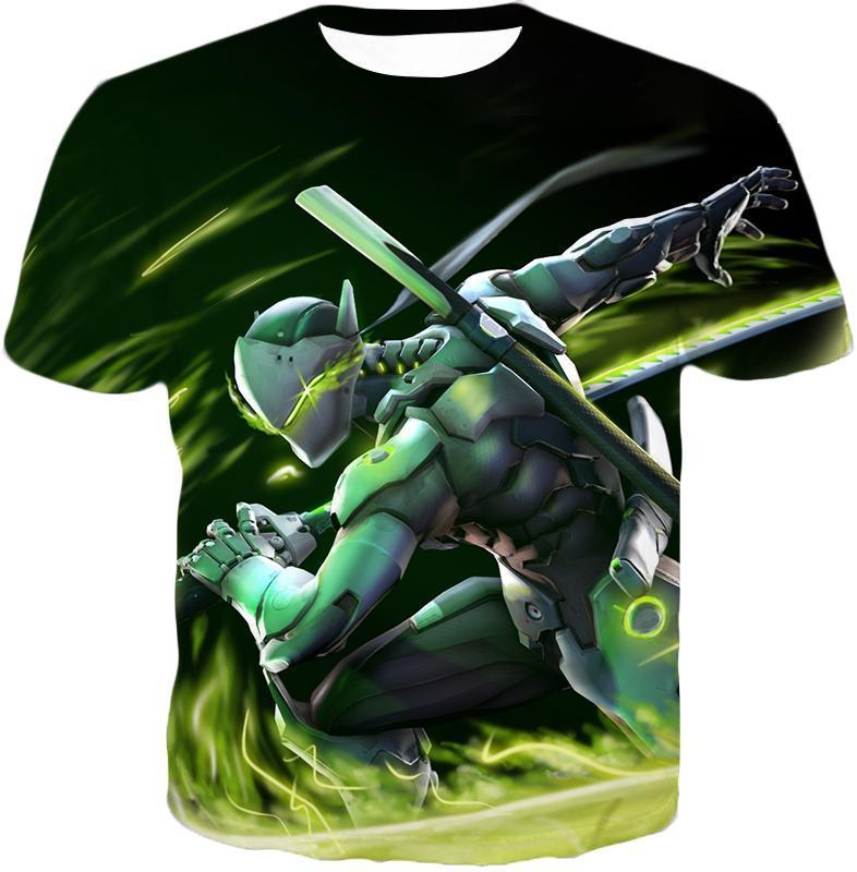 OtakuForm-OP Hoodie T-Shirt / US XXS (Asian XS) Overwatch Supercool Ninja Cyborg Genji Hoodie