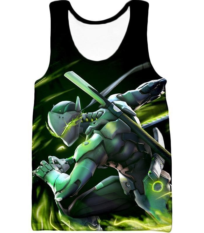 OtakuForm-OP Hoodie Tank Top / US XXS (Asian XS) Overwatch Supercool Ninja Cyborg Genji Hoodie