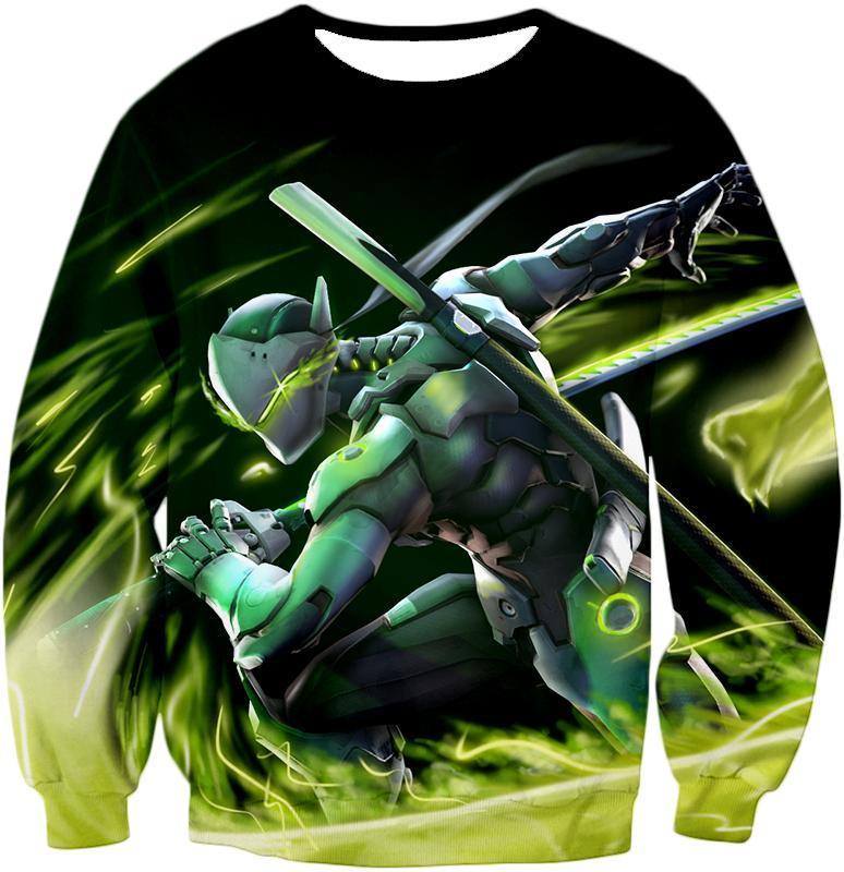 OtakuForm-OP T-Shirt Sweatshirt / US XXS (Asian XS) Overwatch Supercool Ninja Cyborg Genji T-Shirt