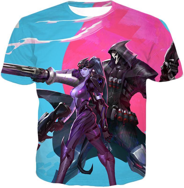 OtakuForm-OP Hoodie T-Shirt / US XXS (Asian XS) Overwatch Talon Affiliated Fighters Reaper and Widowmaker Hoodie