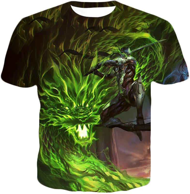 OtakuForm-OP T-Shirt T-Shirt / US XXS (Asian XS) Overwatch Ultimate Fighting Ninja Cyborg Genji T-Shirt