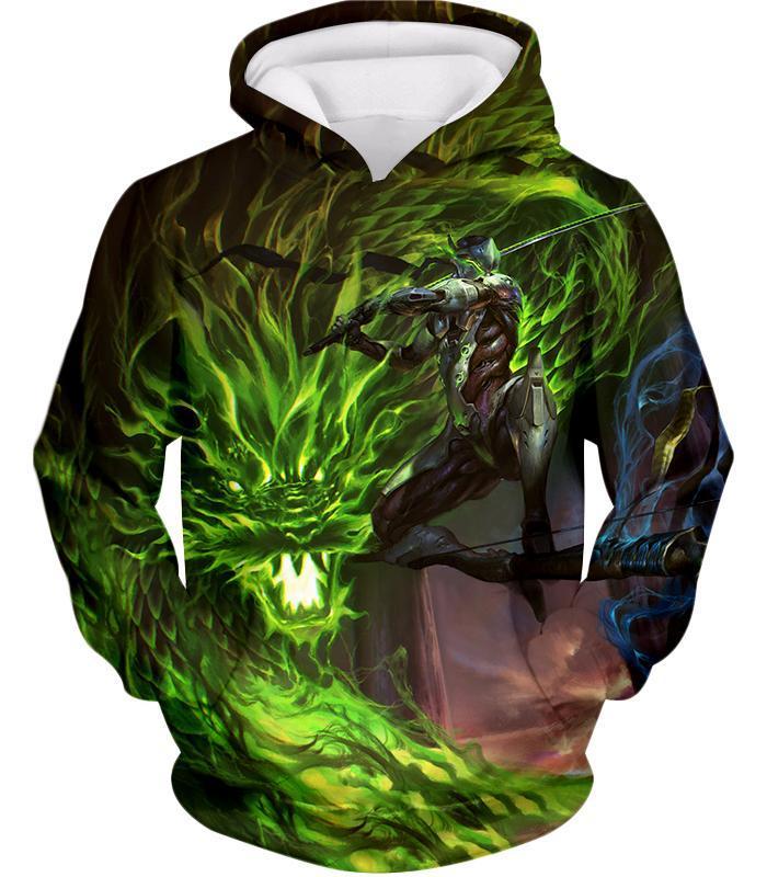 OtakuForm-OP T-Shirt Hoodie / US XXS (Asian XS) Overwatch Ultimate Fighting Ninja Cyborg Genji T-Shirt