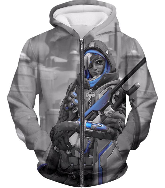OtakuForm-OP T-Shirt Zip Up Hoodie / US XXS (Asian XS) Overwatch Ultimate Sniper Support Hero Ana T-Shirt