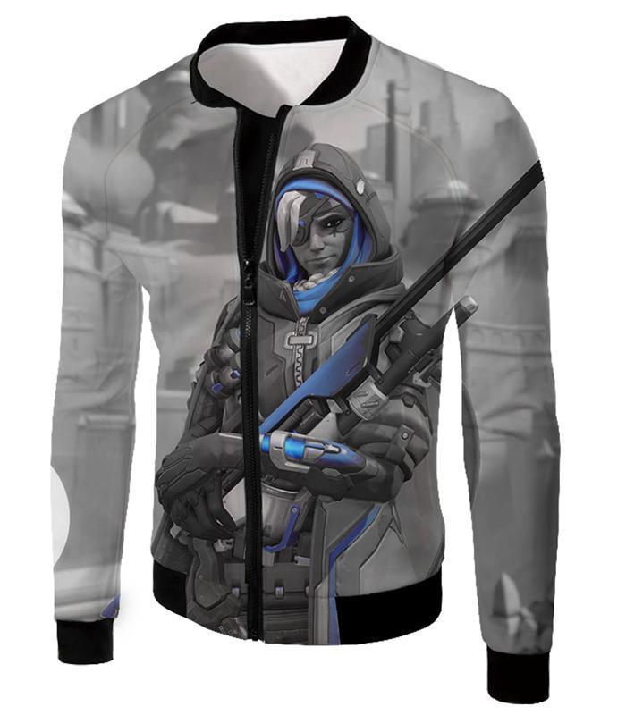 OtakuForm-OP T-Shirt Jacket / US XXS (Asian XS) Overwatch Ultimate Sniper Support Hero Ana T-Shirt