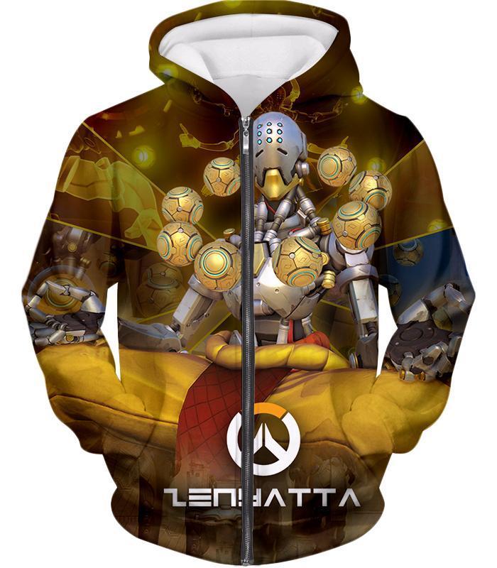 OtakuForm-OP T-Shirt Zip Up Hoodie / US XXS (Asian XS) Overwatch Wandering Guru Tekhartha Zenyatta T-Shirt