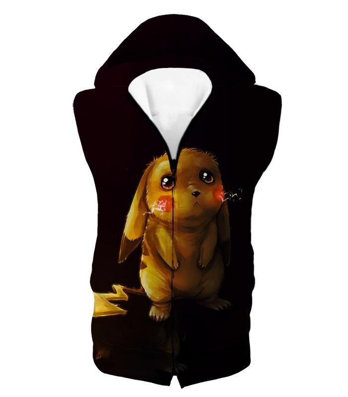 OtakuForm-OP Zip Up Hoodie Hooded Tank Top / XXS Pokemon Amazing Psychic Pokemon Mewto Black Zip Up Hoodie