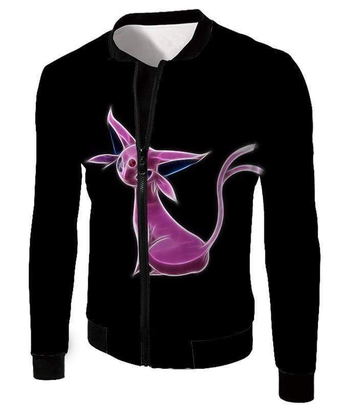 OtakuForm-OP Sweatshirt Jacket / XXS Pokemon Cool Eevee Psychic Evolution Epseon Black Sweatshirt  - Pokemon Sweatshirt