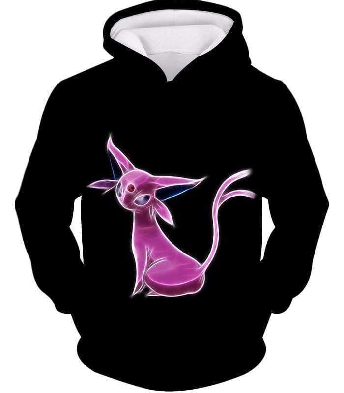 OtakuForm-OP Sweatshirt Hoodie / XXS Pokemon Cool Eevee Psychic Evolution Epseon Black Sweatshirt  - Pokemon Sweatshirt
