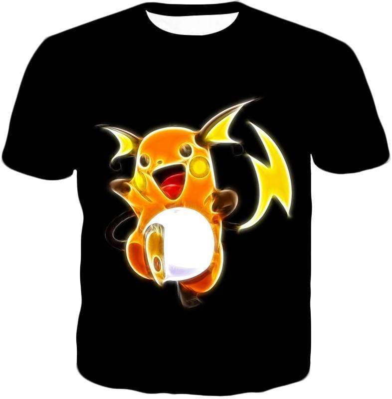 OtakuForm-OP Hoodie T-Shirt / XXS Pokemon Cool Thunder Pokemon Raichu Black Hoodie  - Pokemon Hoodie
