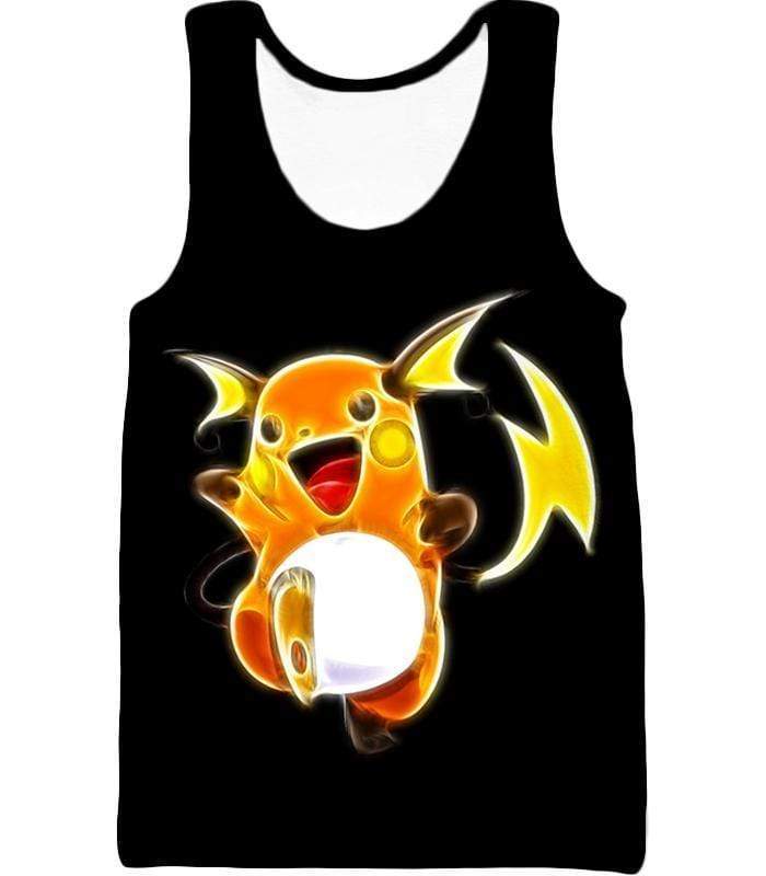 OtakuForm-OP T-Shirt Tank Top / XXS Pokemon Cool Thunder Pokemon Raichu Black T-Shirt  - Pokemon T-Shirt