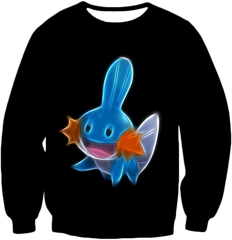 OtakuForm-OP T-Shirt Sweatshirt / XXS Pokemon Cute Water Type Pokemon Mudkip Cool Black T-Shirt