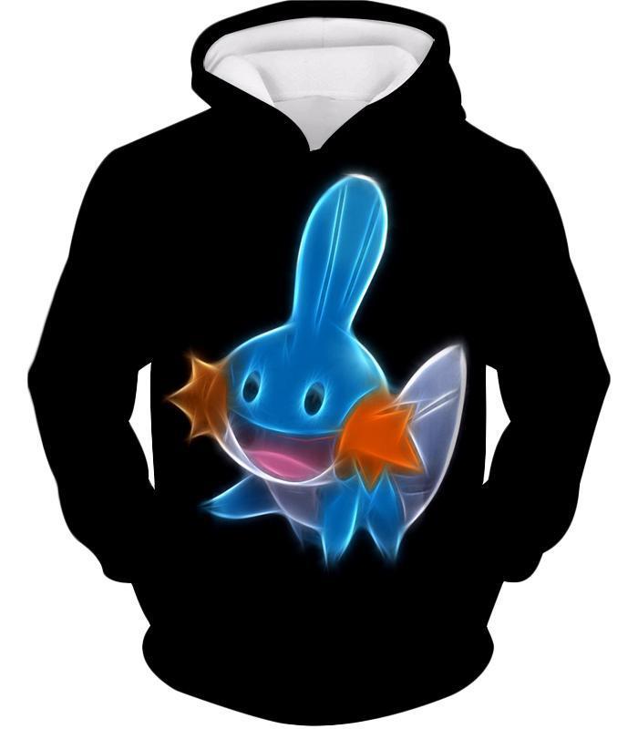 OtakuForm-OP T-Shirt Hoodie / XXS Pokemon Cute Water Type Pokemon Mudkip Cool Black T-Shirt
