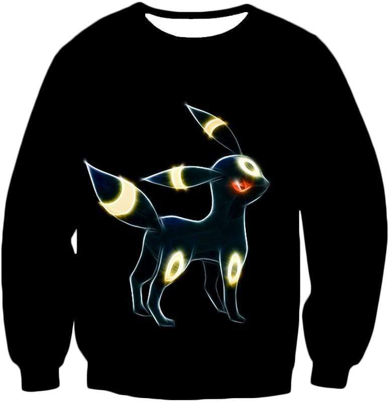 OtakuForm-OP Sweatshirt Sweatshirt / XXS Pokemon Eevee Dark Pokemon Evolution Cool Umbreon Black Sweatshirt  - Pokemon Sweatshirt
