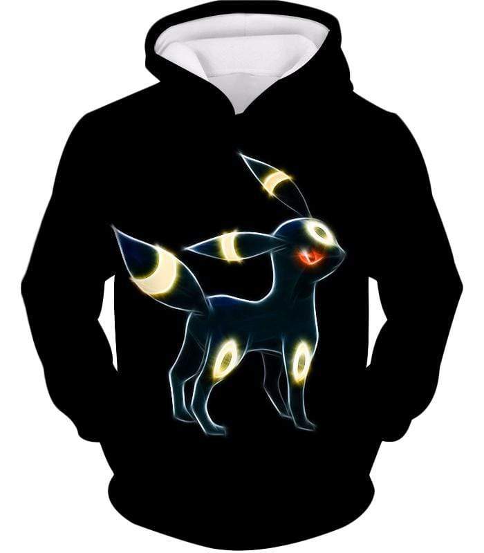 OtakuForm-OP Sweatshirt Hoodie / XXS Pokemon Eevee Dark Pokemon Evolution Cool Umbreon Black Sweatshirt  - Pokemon Sweatshirt