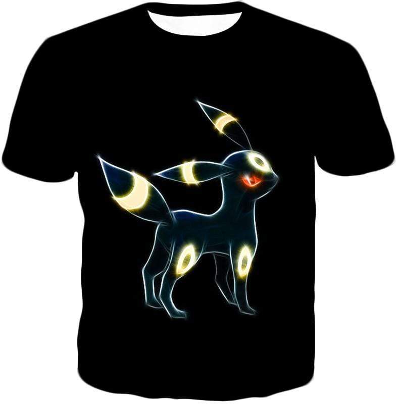 OtakuForm-OP T-Shirt T-Shirt / XXS Pokemon Eevee Dark Pokemon Evolution Cool Umbreon Black T-Shirt  - Pokemon T-Shirt