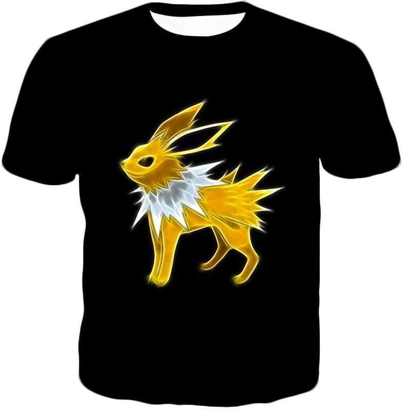 OtakuForm-OP Sweatshirt T-Shirt / XXS Pokemon Eevee Thunder Type Evolution Jolteon Black Sweatshirt  - Pokemon Sweatshirt