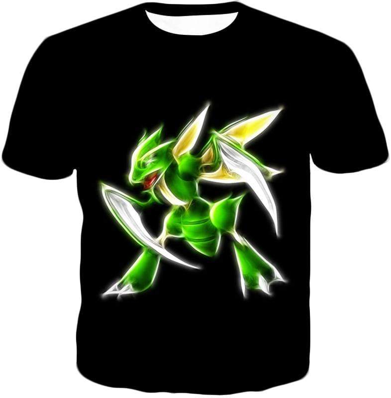 OtakuForm-OP Hoodie T-Shirt / XXS Pokemon Flying Bug Type Pokemon Scyther Cool Black Hoodie  - Pokemon Hoodie