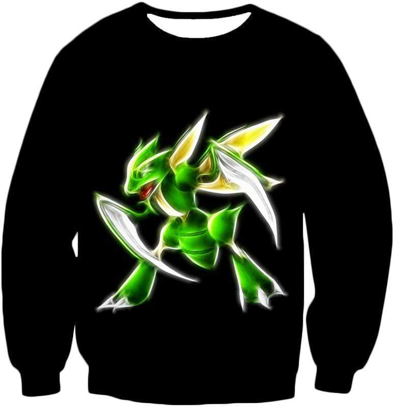 OtakuForm-OP Hoodie Sweatshirt / XXS Pokemon Flying Bug Type Pokemon Scyther Cool Black Hoodie  - Pokemon Hoodie