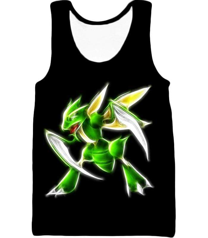 OtakuForm-OP Sweatshirt Tank Top / XXS Pokemon Flying Bug Type Pokemon Scyther Cool Black Sweatshirt  - Pokemon Sweatshirt
