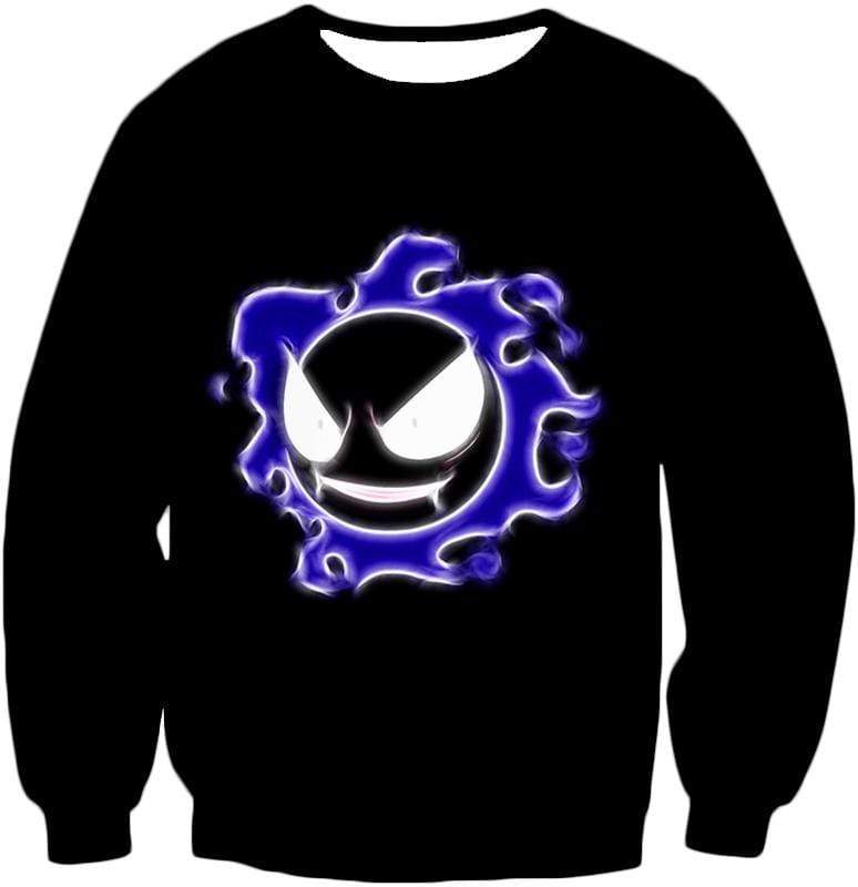 OtakuForm-OP Sweatshirt Sweatshirt / XXS Pokemon Ghastly Ghost Type Pokemon Black Sweatshirt  - Pokemon Sweatshirt