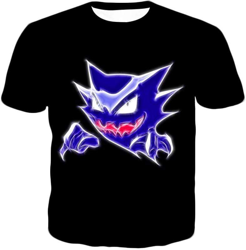 OtakuForm-OP T-Shirt T-Shirt / XXS Pokemon Ghost Type Pokemon Haunter Anime Black T-Shirt  - Pokemon T-Shirt